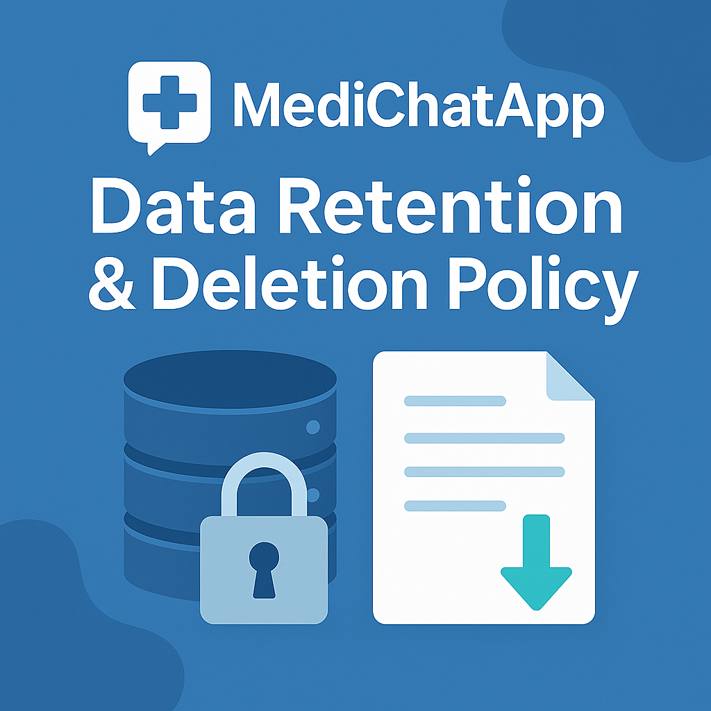 MediChatApp Data Retention & Deletion — OG Preview